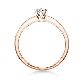 Verlovingsring The One in 9K roségoud met diamant 0,25ct H/SI