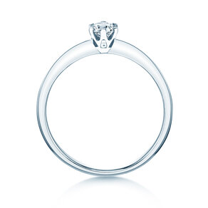 Verlovingsring The One in 14K witgoud met diamant 0,25ct H/SI