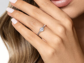 Verlovingsring The One in 18K geelgoud met diamant 0,60ct G/IF