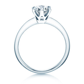 Verlovingsring The One in 9K witgoud met diamant 1,00ct H/SI