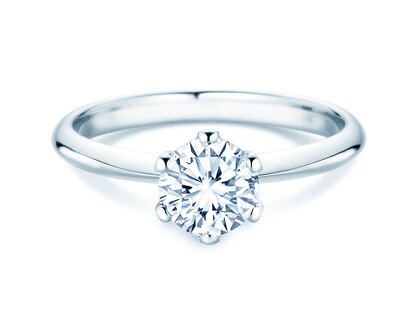 Verlovingsring The One in 9K witgoud met diamant 1,00ct H/SI