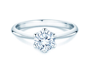 Verlovingsring The One in 9K witgoud met diamant 1,00ct H/SI