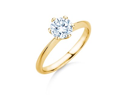Verlovingsring The One in 9K geelgoud met Lab-grown diamant 1,50ct E/VS