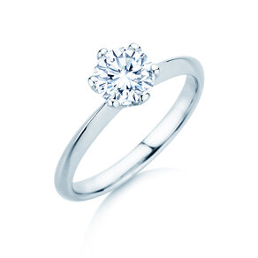 Verlovingsring The One in 9K witgoud met diamant 1,00ct H/SI
