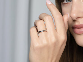 Verlovingsring Destiny in zilver 925/- met diamant 0,10ct H/SI