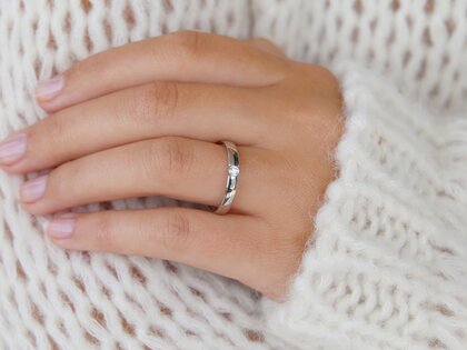 Verlovingsring Destiny in zilver 925/- met diamant 0,10ct H/SI