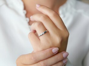 Verlovingsring Destiny in zilver 925/- met diamant 0,10ct H/SI