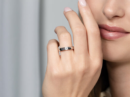 Verlovingsring Destiny in zilver