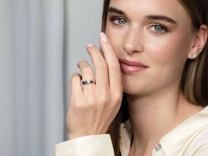 Verlovingsring Destiny in 14K witgoud met diamant 0,20ct H/SI