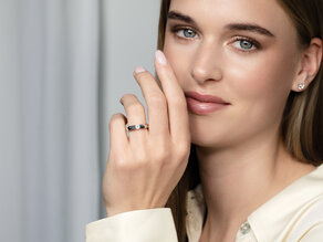 Verlovingsring Destiny in 14K witgoud met diamant 0,20ct H/SI
