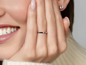 Verlovingsring Infinity Petite in 14K geelgoud met diamant 0,03ct