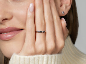 Verlovingsring Infinity Petite in 14K geelgoud met diamant 0,06ct G/SI