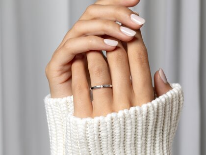 Verlovingsring Infinity Petite in 14K geelgoud met diamant 0,03ct