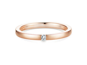 Verlovingsring Infinity in 14K roségoud met diamant 0,03ct G/SI