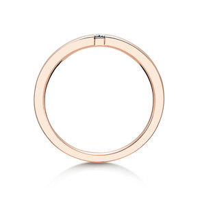 Verlovingsring Infinity in 14K roségoud met diamant 0,03ct G/SI