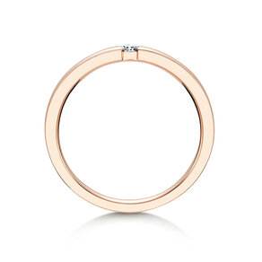 Verlovingsring Infinity in 14K roségoud met diamant 0,07ct H/SI