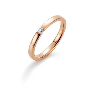 Verlovingsring Infinity in 14K roségoud met diamant 0,07ct H/SI