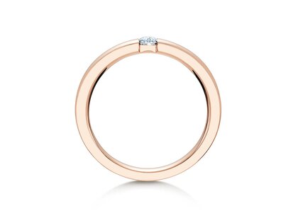 Verlovingsring Infinity in 18K roségoud met diamant 0,10ct H/SI
