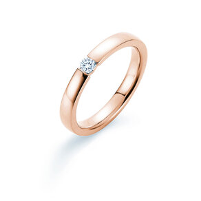 Verlovingsring Infinity in 18K roségoud met diamant 0,10ct H/SI