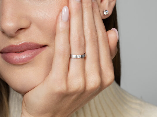 Verlovingsring Infinity in zilver