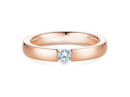 Verlovingsring Infinity in 18K roségoud met diamant 0,15ct G/SI