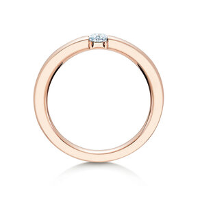 Verlovingsring Infinity in 18K roségoud met diamant 0,15ct G/SI