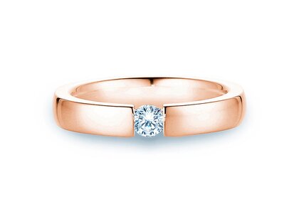 Verlovingsring Infinity in 14K roségoud met diamant 0,20ct H/SI