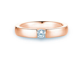 Verlovingsring Infinity in 14K roségoud met diamant 0,20ct H/SI