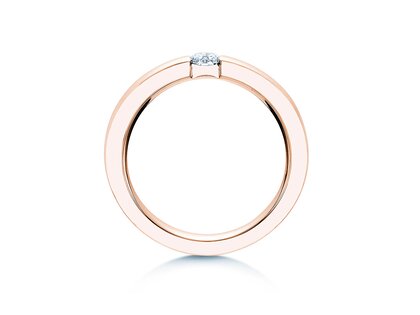 Verlovingsring Infinity in 14K roségoud met diamant 0,20ct H/SI