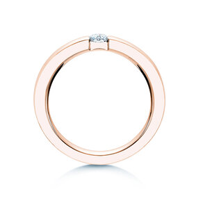 Verlovingsring Infinity in 14K roségoud met diamant 0,20ct H/SI