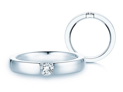 Verlovingsring Infinity in 14K witgoud met Lab-grown diamant 0,25ct E/VS