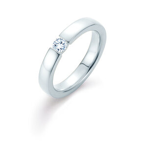 Verlovingsring Infinity in 18K witgoud met diamant 0,30ct H/SI