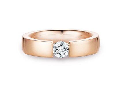Verlovingsring Infinity in 18K roségoud met diamant 0,50ct G/SI