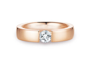 Verlovingsring Infinity in 18K roségoud met diamant 0,50ct G/SI