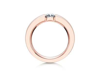 Verlovingsring Infinity in 18K roségoud met diamant 0,50ct G/SI