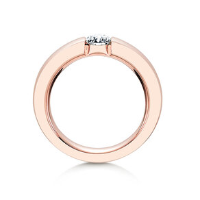 Verlovingsring Infinity in 18K roségoud met diamant 0,50ct G/SI