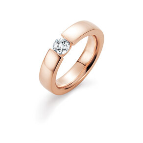 Verlovingsring Infinity in 18K roségoud met diamant 0,50ct G/SI