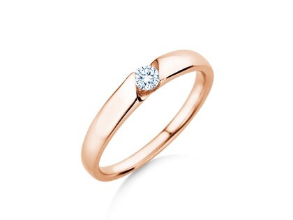 Verlovingsring Italic Petite in roségoud