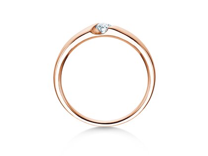 Verlovingsring Italic Petite in roségoud