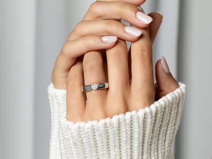 Verlovingsring Italic in zilver