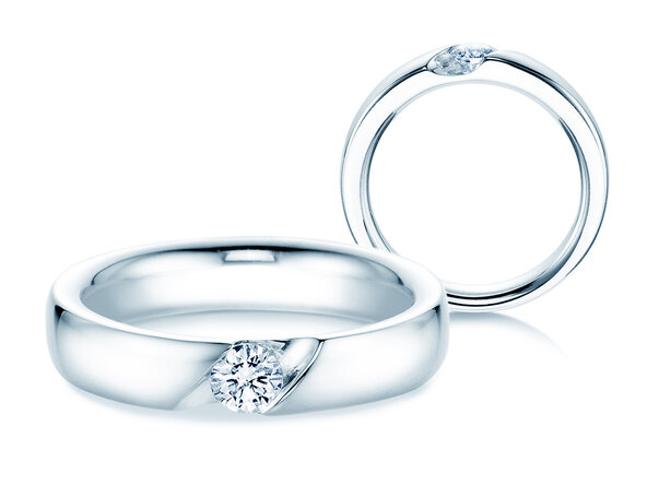 Verlovingsring Italic in zilver