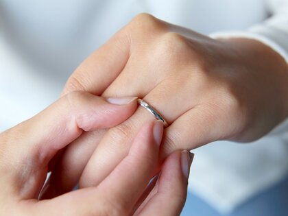 Verlovingsring Italic in zilver 925/- met diamant 0,03ct G/SI