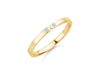 Verlovingsring Serenity Diamond in 9K geelgoud met diamanten 0,02ct G/SI