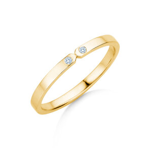 Verlovingsring Serenity Diamond in 9K geelgoud met diamanten 0,02ct G/SI