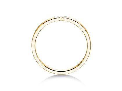 Verlovingsring Serenity Diamond in 9K geelgoud met diamanten 0,02ct G/SI