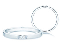 Verlovingsring Serenity Diamond in platina 950/- met diamanten 0,02ct G/SI