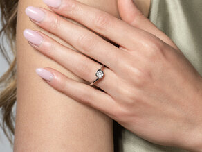 Verlovingsring Touch in 14K geelgoud met diamant 0,50ct G/SI