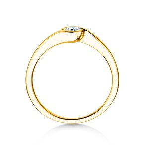 Verlovingsring Touch in 14K geelgoud met diamant 0,13ct G/SI