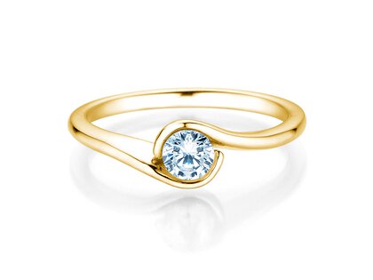 Verlovingsring Touch in 14K geelgoud met Lab-grown diamant 0,50ct E/VS