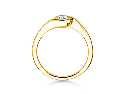Verlovingsring Touch in 14K geelgoud met Lab-grown diamant 0,50ct E/VS